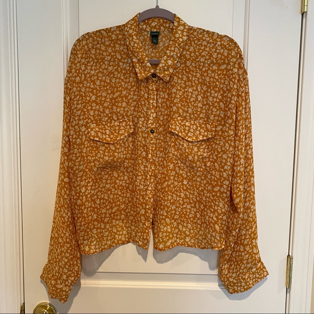 Wild Fable Button Long Sleeve Blouse